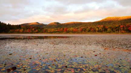 Lake and mountains