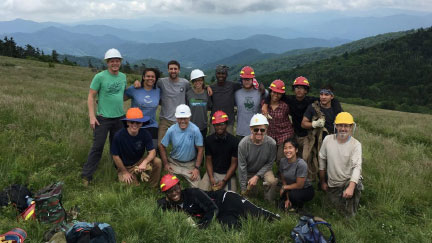 Group on Mountain top